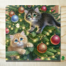 Zoek naar katten illustratie puzzels Schattig