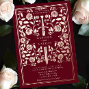 Zoek naar red rose wedding uitnodigingen Elegant