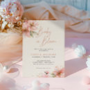 Zoek naar in bloom baby babyshower uitnodigingen Waterverf bloemen