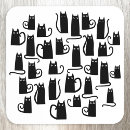 Zoek naar zwarte kat onderzetters Katje