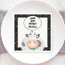 Zoek naar koe servetten Schattig