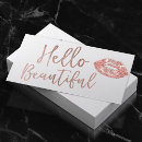 Zoek naar roos gouden typografie visitekaartjes Make up kunstenaar
