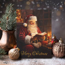 Zoek naar oude kerstman kaarten Antiek