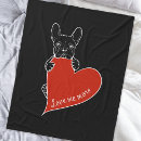 Zoek naar franse bulldog dekens Liefde