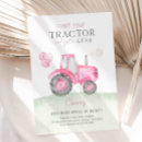 Zoek naar roze tractor uitnodigingen Trekker