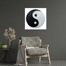Zoek naar yin yang symbool kunst Zwart wit