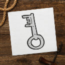 Zoek naar oude servetten Sleutel