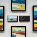 Zoek naar kunstwerk visitekaartjes Foto