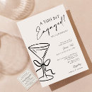 Zoek naar cocktails cocktail party martini uitnodigingen Bruid