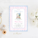 Zoek naar roze en blauw babyshower uitnodigingen Aanstaande moeder