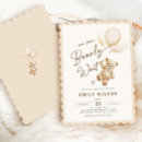 Zoek naar teddy bear babyshower uitnodigingen Beige