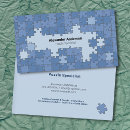 Zoek naar puzzels visitekaartjes Blauw