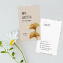 Zoek naar ginkgo visitekaartjes Minimalistisch