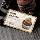 Zoek naar chocolade cupcake visitekaartjes Café