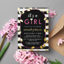 Zoek naar meisje babyshower uitnodigingen Het is een meisje