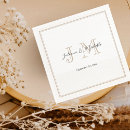 Zoek naar initialen servetten Kalligrafie