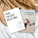 Zoek naar elegant rehearsal dinner uitnodigingen De nacht ervoor