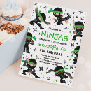 Zoek naar ninja verjaardag uitnodigingen Karate partij