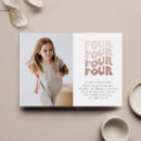 Zoek naar vierde verjaardag uitnodigingen Retro