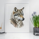 Zoek naar wolf kunst Afdruk