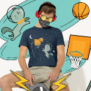 Zoek naar ruimte kat tshirts Basketbal