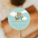 Zoek naar vliegtuig baby shower stickers Teddybeer