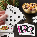 Zoek naar letter r speelkaarten Roze