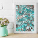 Zoek naar blauwgroen marmer kunst Groenblauw