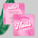 Zoek naar manicure salon visitekaartjes Roze