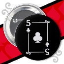Zoek naar speelkaarten buttons Clubs