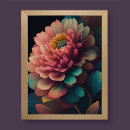 Zoek naar bloemen schilderen posters Blauw