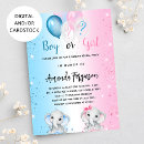 Zoek naar roze en blauw babyshower uitnodigingen Gast