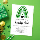 Zoek naar shamrock uitnodigingen Lucky little shamrock
