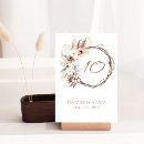 Zoek naar orchideeën tafelkaarten Boho