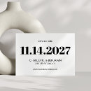 Zoek naar huwelijk save the date uitnodigingen Zwart wit