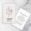 Zoek naar gezicht visitekaartjes Salon