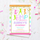 Zoek naar sprong uitnodigingen Trampoline