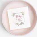 Zoek naar vintage bloemen servetten Meisje baby shower