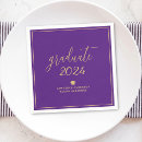 Zoek naar paars en gouden servetten Script