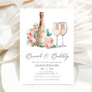 Zoek naar champagne fles uitnodigingen Bruid