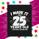 Zoek naar 25 jaar verjaardagskaarten Grappig