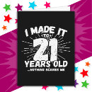 Zoek naar oude 21 jaar verjaardagskaarten Grappig