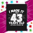 Zoek naar 43ste verjaardagskaarten Voor iedereen