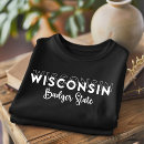 Zoek naar wisconsin kleding Typografie