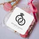 Zoek naar diamanten bruiloft stickers Zwart wit