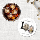 Zoek naar zwart wit afbeelding onderzetters Elegant