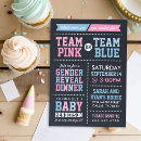 Zoek naar chalkboard gender reveal uitnodigingen Jongen of meisje
