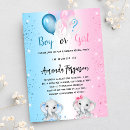 Zoek naar roze en blauw babyshower uitnodigingen Gast