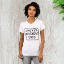 Zoek naar ongelijk tshirts Voor haar