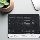 Zoek naar bureau kalender muismatten Zwart wit